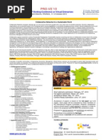 PRO-VE'10 Preliminary Call for Papers
