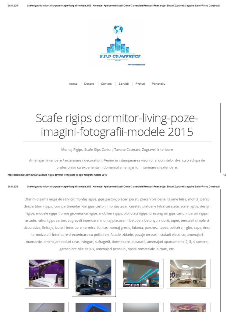 Scafe Rigips Dormitor Living Poze Imagini Fotografii Modele 2015 | PDF