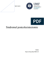 Sindromul Postcolecistectomie