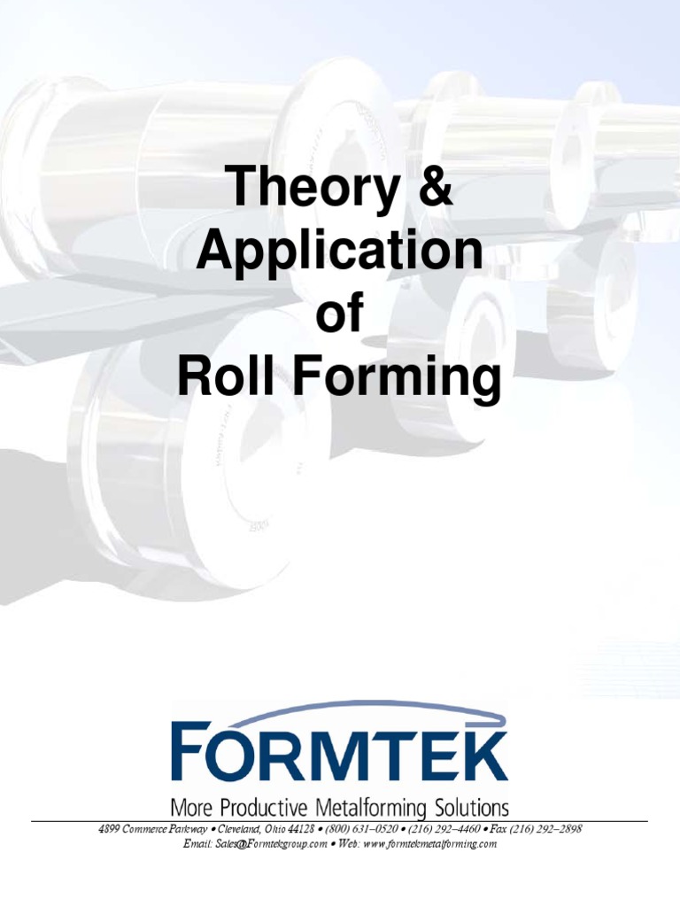 Theory Application of Roll Forming (2010) - Web | PDF | Sheet Metal | Gear