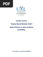 Teoria Geral Direito Civil 1 - Sebenta Serafim Cortizo 