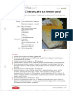 Fantazija Cheesecake Sa Lemon Curd