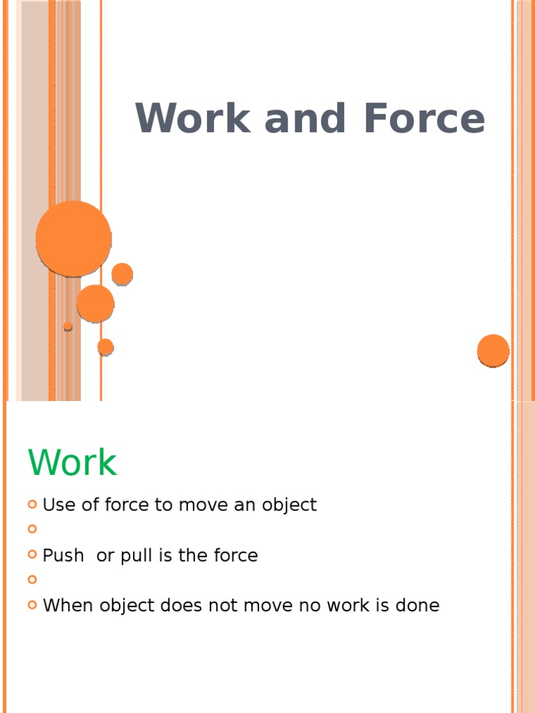 Understanding Work and Forces | PDF