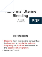 Abnormal Uterine Bleeding