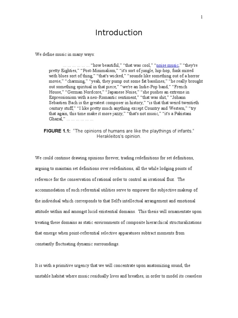 Noise Music 101 PDF Perception Manifold