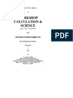 Workshop Calculation & Science: Syllabus For The Subject