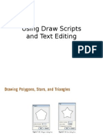 Using Draw Scripts and Text Editing