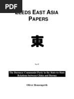 Download Burmese CP in relations between China and Burma by Oliver Hensengerth by swapan55 SN25363937 doc pdf