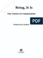 Nestor-Luis Cordero - by Being, It Is - The Thesis of Parmenides