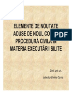  Elemente de Noutate Aduse de NCPC in Materia Executarii Silite-ConfUnivDrJudecatorEvelinaOprina