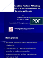 Understanding Factors Affecting Consumer Purchase Decisions For Functional Foods