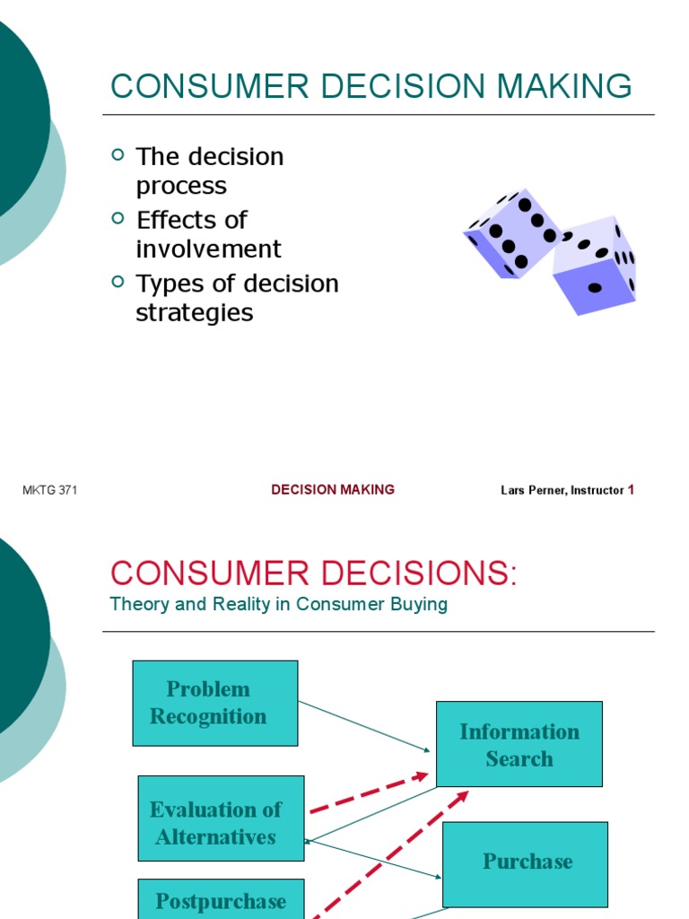 Consumer Decision Making: The Decision Process Effects of Involvement ...