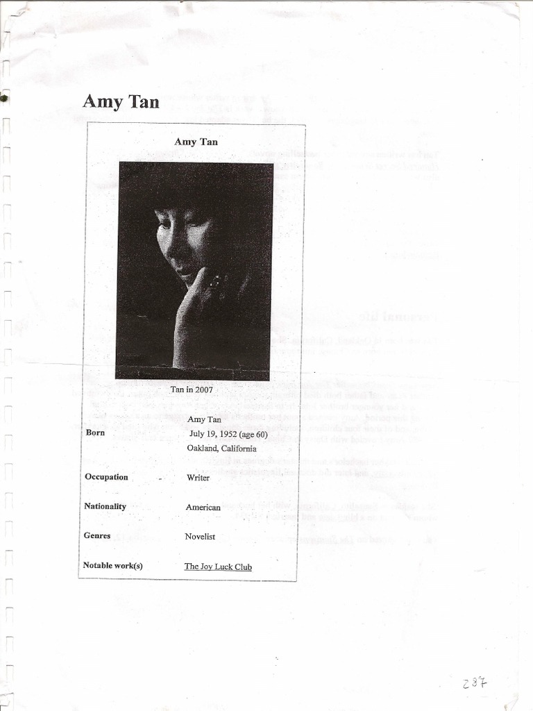 Mother Tongue Amy Tan PDF