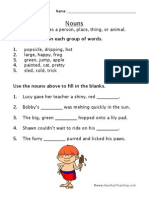 Noun Worksheet 6 PDF