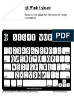Sight Words Keyboard PDF