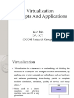 Virtualization Concepts and Applications: Yash Jain Da-Iict (DCOM Research Group)