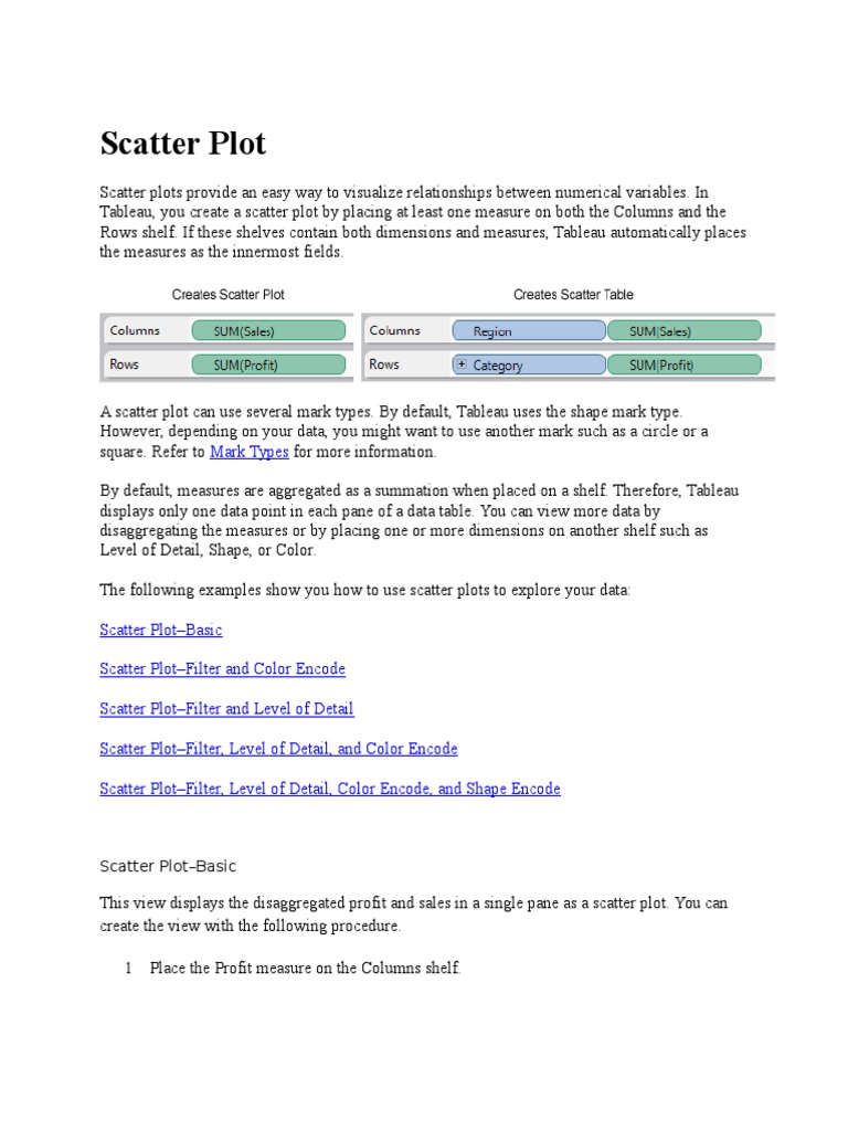 Scatter Plot: Mark Types | PDF | Scatter Plot | Teaching Mathematics