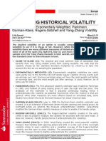 Measuring Historic Volatility