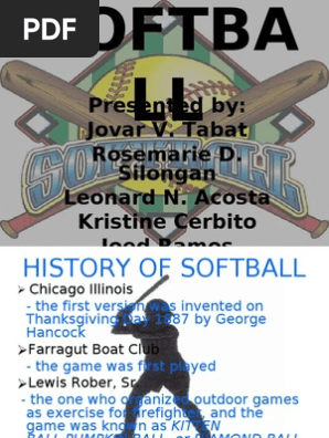 Softball Presentation