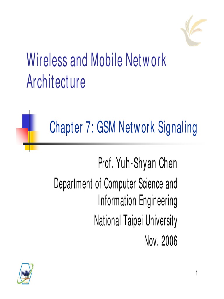 Gsm Network Signalling Pdf Telephony Telecommunications