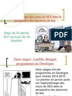 Présentation Du Stage Du 26 Janvier