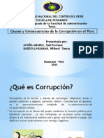 Causas Consecuencias Corrupción Peru