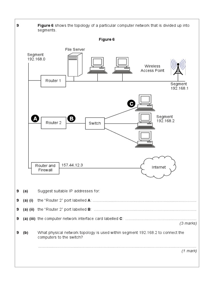 A2 Computer Science Computer Networking Problems PDF Ip Address