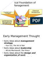 Historical Foundation of Management - Ch01