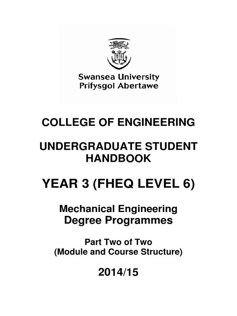 Mechanical Engineering Year 3 PDF Fluid Dynamics Educational