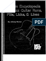 Deluxe Encyclopedia of Jazz Guitar Runs Fills Licks Lines