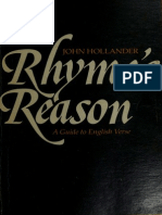 John Hollander - Rhyme - S Reason - A Guide To English Verse