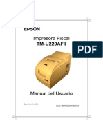 Manual de Usuario - Controladora Fiscal - Epson TM U220
