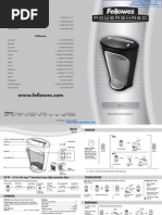 Download Fellowes Powershred DS-1 Paper Shredder - 3011001 manual by papershredders SN2536858 doc pdf