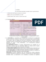 Electrolitos fuertes y débiles: disociación y conductividad