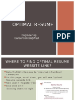 Optimal Resume