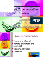 Effective Communication For Business: by Cosimo Cannata, I.T.C.G. Piazza Armerina, A.S. 2009-2010