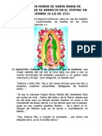 Rosario en Honor de Santa Maria de Guadalupe