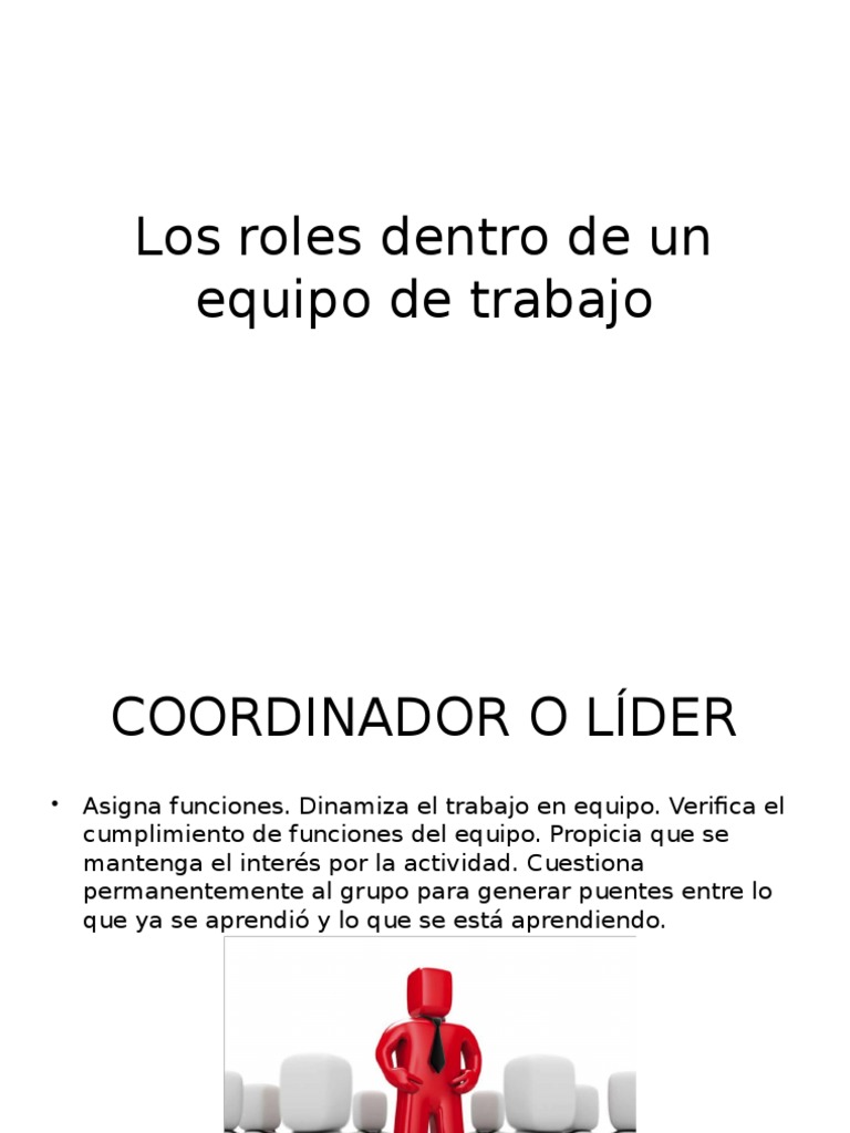 Los Roles Dentro de Un Equipo de Trabajo Belbin Bien