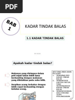 Kimia Kadar Tindak Balas