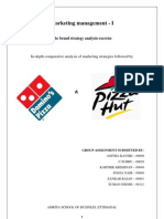 Download Pizza Hut and Dominos marketing strategy by Sankar Rajan SN25371457 doc pdf