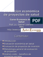 Evaluación Económica de Proyectos de Salud