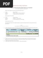 Surat Perjanjian Sewa Alat Berat