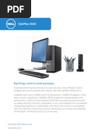 Dell OptiPlex 3020 With Micro Technical Spec Sheet PDF