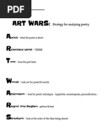 Artwars Strategyforteachingpoetry