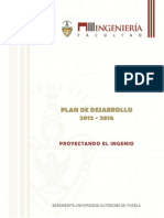 Plan de Desarrollo Ingeniería BUAP 2012 - 2016