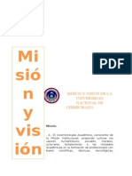 Misión y Visión de La Universidad Nacional de Chimborazo