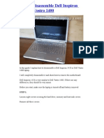 How To Disassemble Dell Inspiron 1420 or Vostro 1400