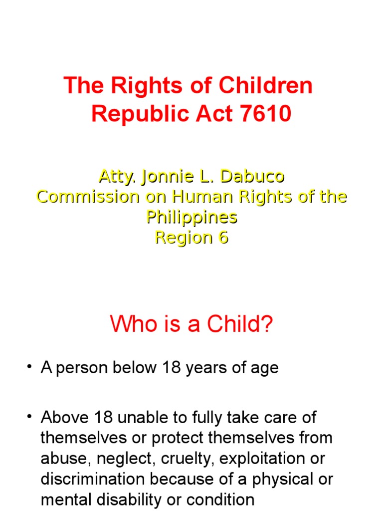 An Overview of the Rights of Children Act and Protections Against Child