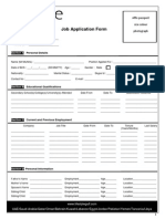 Job Application Form Revised in Nov 2014