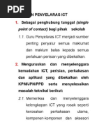 Peranan Penyelaras Ict